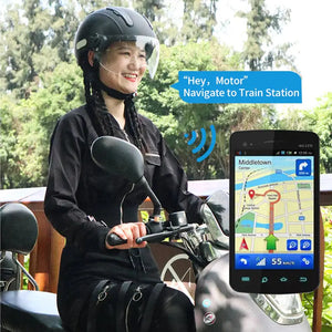 Casque Intelligent Avec Visière Caméra Et LED | RIDETRIC