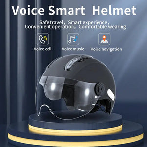 Casque Intelligent Avec Visière Caméra Et LED | RIDETRIC