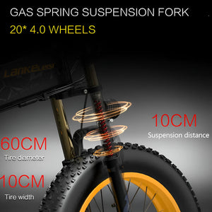 fat bike électrique LANKELEISI X3000 PLUS-UP, mettant en avant son cadre ergonomique.