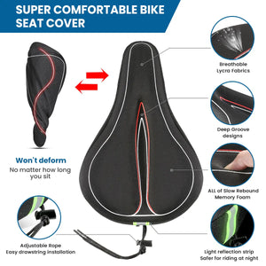 COUVRE SELLE DE VÉLO, RÉSPIRANT ET ÉTANCHE. détails