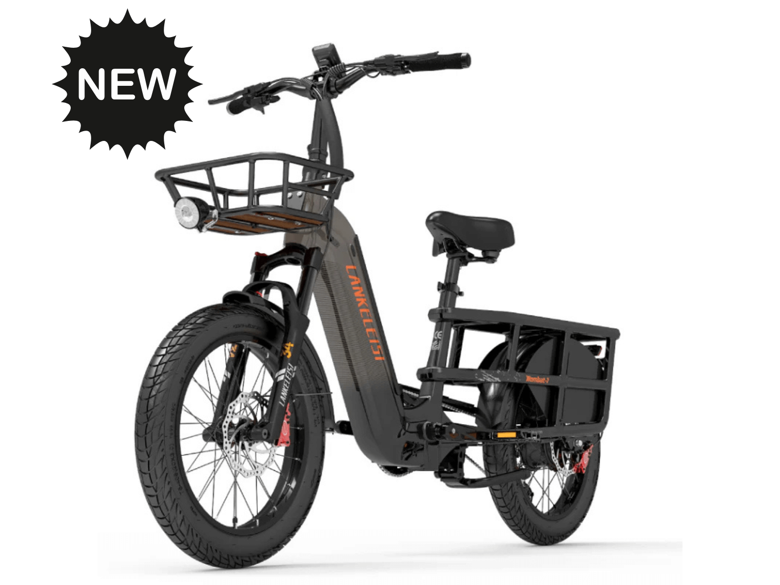 LANKELEISI Wombat-1 : Vélo Cargo Électrique 1000W avec Capteur de Couple