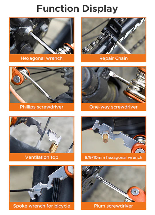 Kit d'invite astronomique GNE, outils de réparation de vélo, VTT, outil  multifonction, manivelle invisible, kit