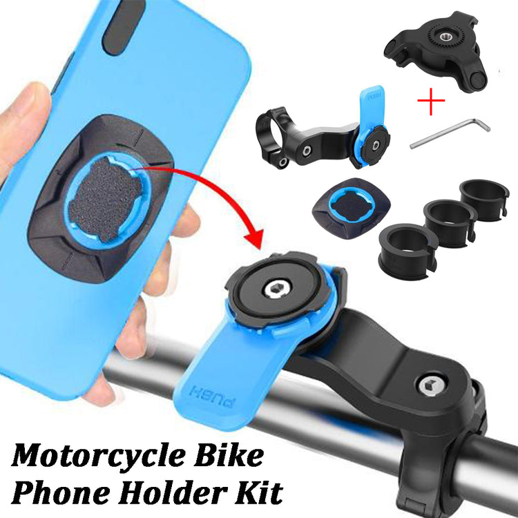 Support téléphone amovible avec fixation sur guidon de vélo