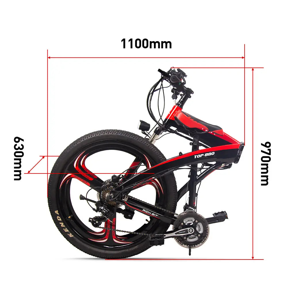 VÉLO ÉLECTRIQUE PLIANT - RICH BIT TOP-880 - RIDETRIC
