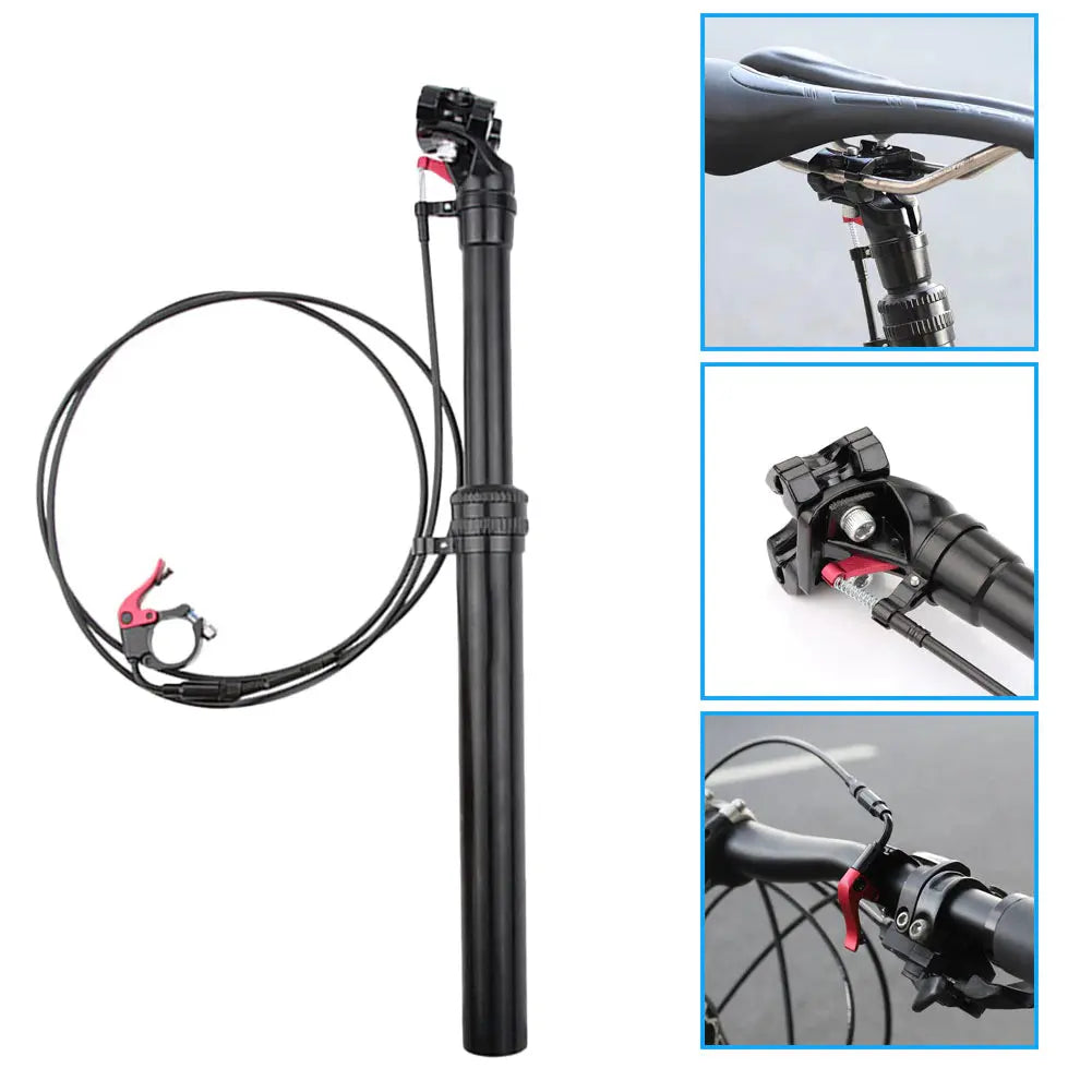 TIGE DE SELLE DE VÉLO A FIL AVEC TÉLECOMMANDE, 27.2/31.6X440MM.