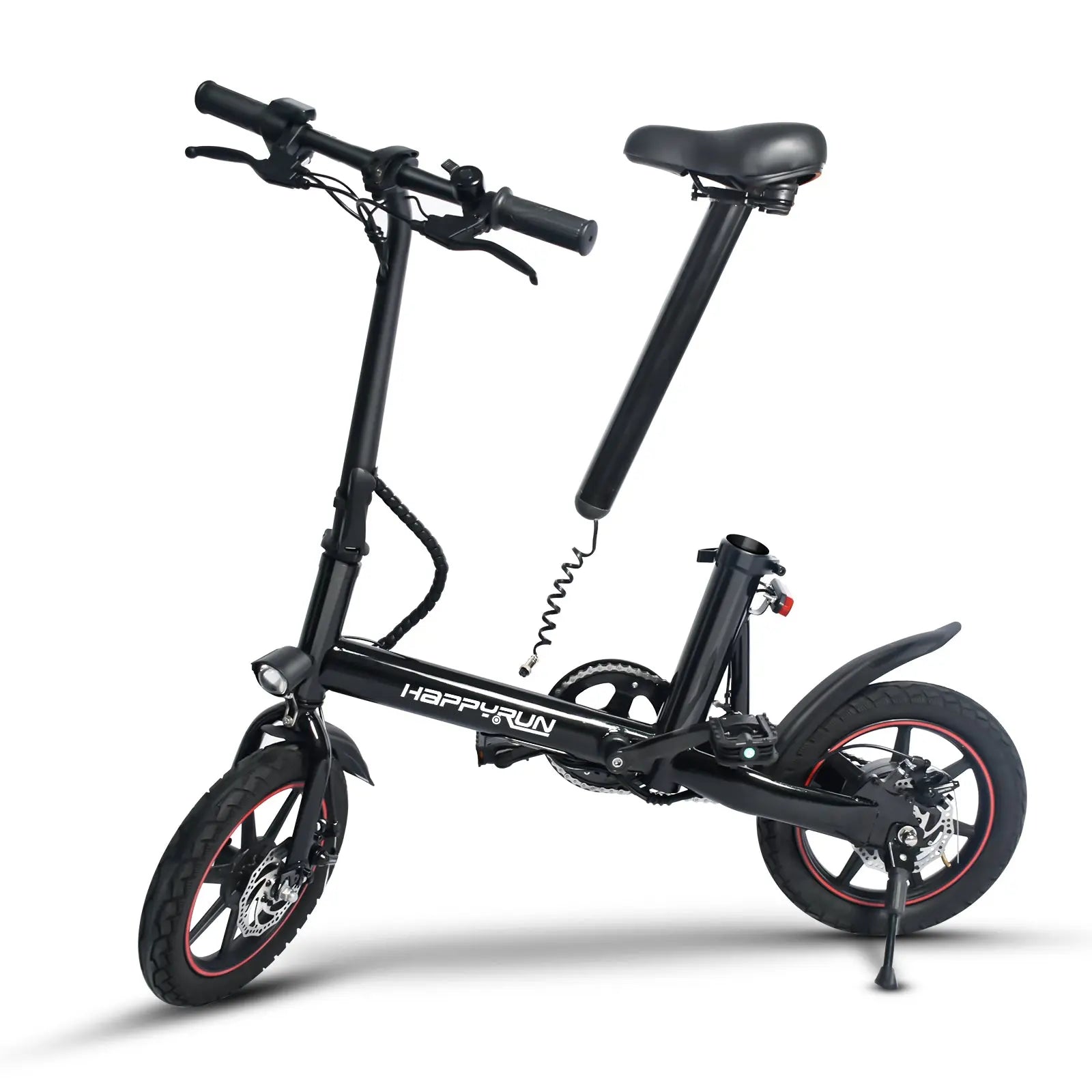 vélo électrique pliant 14 pouces selle amovible 