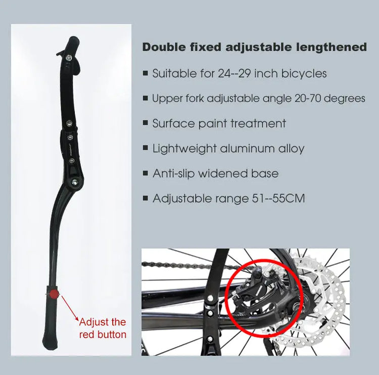 Béquille De Vélo Électrique Réglable | RIDETRIC