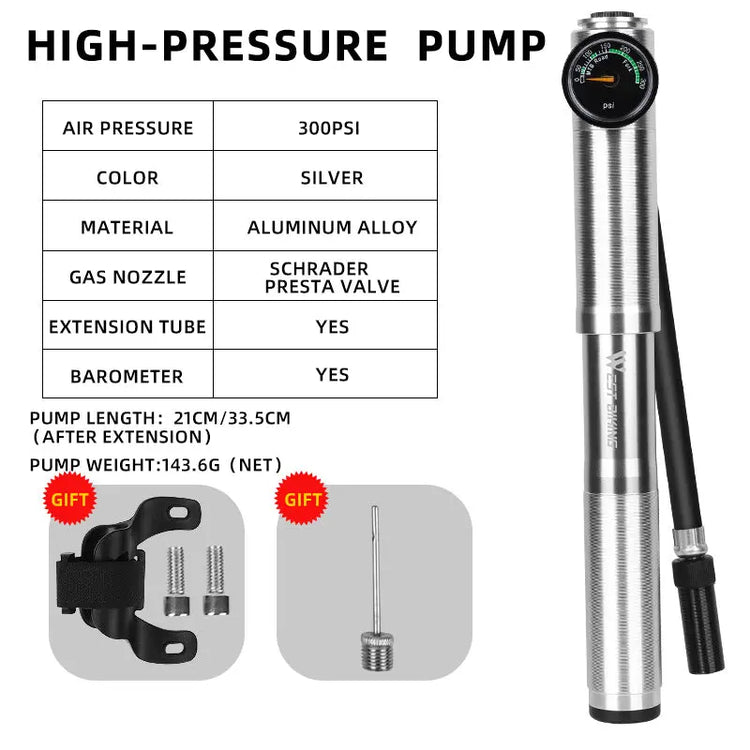 POMPE A AIR MANUELLE POUR VÉLO ÉLECTRIQUE